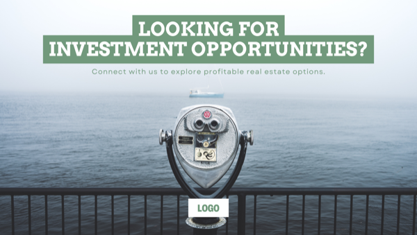 Looking for investment opportunities?, Facebook cover photo template